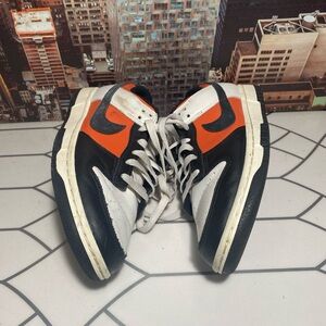 Nike Black and Orange Sneakers